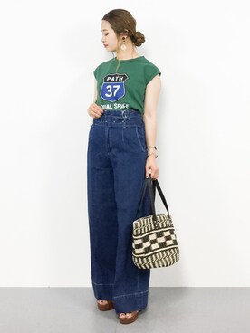 isaさん（レディース・155cm）の春コーディネート