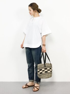 isaさん（レディース・155cm）の夏コーディネート