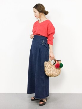 isaさん（レディース・155cm）の夏コーディネート