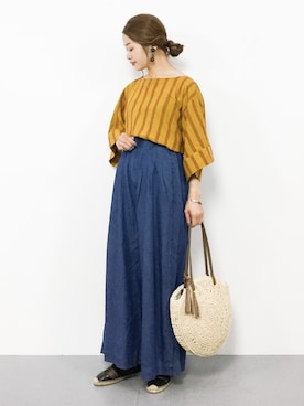 isaさん（レディース・155cm）の夏コーディネート