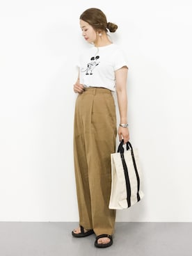 「ミッキー」｜isaさん（レディース・155cm）の夏コーディネート