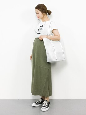 「ミッキー」｜isaさん（レディース・155cm）の夏コーディネート