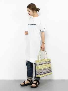 ウィメンズ ワンピース 18ss 春夏新作 チャンピオンを使ったコーディネート一覧 Wear