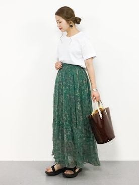 isaさん（レディース・155cm）の夏コーディネート