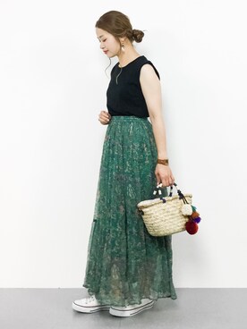 isaさん（レディース・155cm）の夏コーディネート