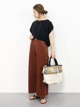 isaさん（レディース・155cm）の夏コーディネート