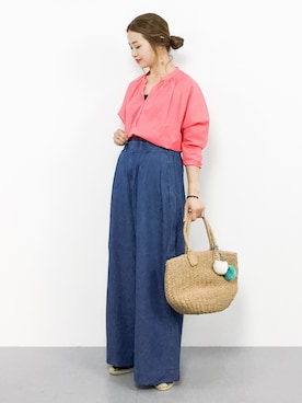 isaさん（レディース・155cm）の夏コーディネート