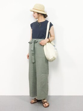 isaさん（レディース・155cm）の夏コーディネート