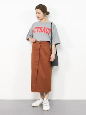 「スタンスミス」｜isaさん（レディース・155cm）の夏コーディネート