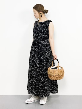 「Flea Store（フリーストア）のアイテム」を使った、isaさん（レディース・155cm）の夏コーディネート