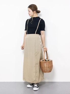 「Ctrl freak （コントロール フリーク）のアイテム」を使った、isaさん（レディース・155cm）の夏コーディネート