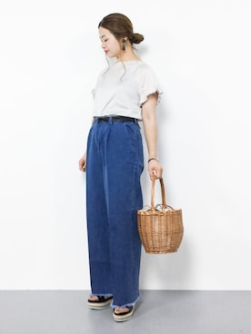 「Ctrl freak （コントロール フリーク）のアイテム」を使った、isaさん（レディース・155cm）の夏コーディネート