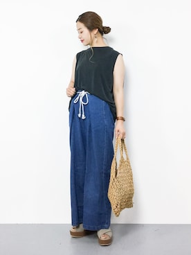 isaさん（レディース・155cm）の夏コーディネート