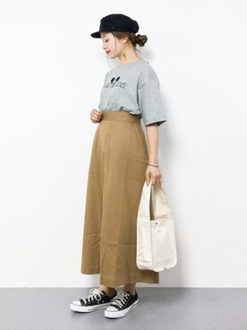 「ミッキー」｜isaさん（レディース・155cm）の夏コーディネート
