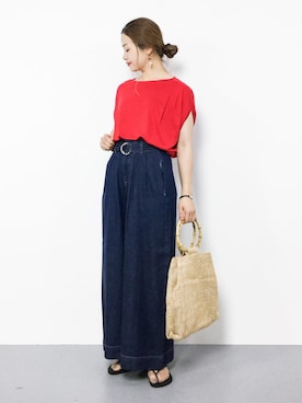 isaさん（レディース・155cm）の夏コーディネート