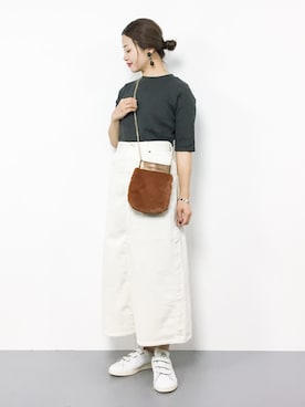 「スタンスミス」｜isaさん（レディース・155cm）の秋コーディネート