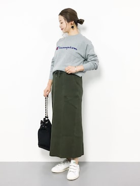 「スタンスミス」｜isaさん（レディース・155cm）の秋コーディネート