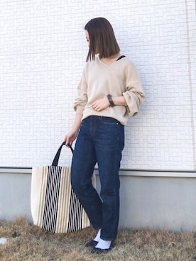 isaさん（レディース・155cm）の冬コーディネート