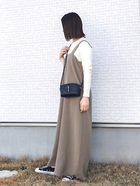 isaさん（レディース・155cm）の冬コーディネート