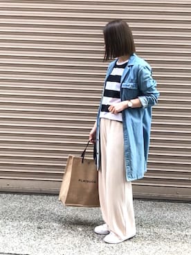 isaさん（レディース・155cm）の春コーディネート