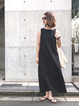 「GEORGE'S（ジョージズ）のアイテム（バッグ）」を使った、isaさん（レディース・155cm）の夏コーディネート