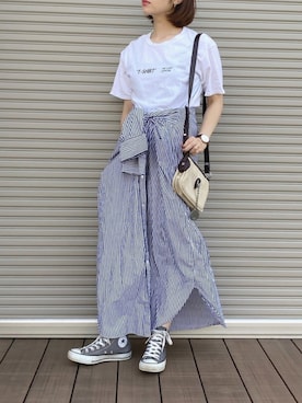 「JOINT WORKS（ジョイントワークス）のアイテム（ワンピース/ドレス）」を使った、isaさん（レディース・155cm）の夏コーディネート