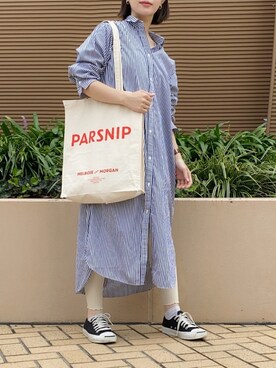「JOINT WORKS（ジョイントワークス）のアイテム（ワンピース/ドレス）」を使った、isaさん（レディース・155cm）の夏コーディネート