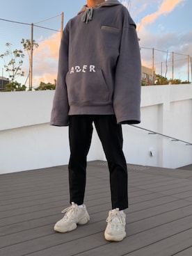 「ADER error（アーダーエラー）のアイテム（ジャケット/アウター）」を使った、雄太さん（メンズ・171cm）の冬コーディネート