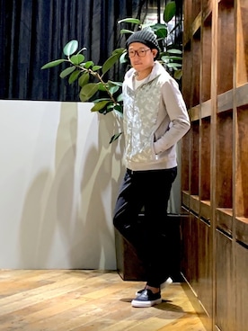 「5351 POUR LES HOMMES（ゴーサンゴーイチプールオム）のアイテム（ブルゾン）」を使った、Tsudakaさん（メンズ・176cm）の春コーディネート