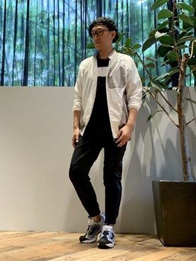 「5351 POUR LES HOMMES（ゴーサンゴーイチプールオム）のアイテム（ブルゾン）」を使った、Tsudakaさん（メンズ・176cm）の夏コーディネート