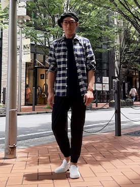 「buddy（バディ）のアイテム」を使った、Tsudakaさん（メンズ・176cm）の夏コーディネート