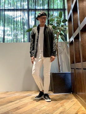 「buddy（バディ）のアイテム（スニーカー）」を使った、Tsudakaさん（メンズ・176cm）の夏コーディネート