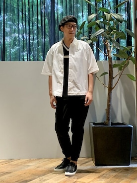 「buddy（バディ）のアイテム（スニーカー）」を使った、Tsudakaさん（メンズ・176cm）の夏コーディネート