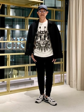 「ZDA（ゼットディーエー）のアイテム」を使った、Tsudakaさん（メンズ・176cm）の春コーディネート