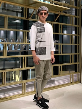 「ZDA（ゼットディーエー）のアイテム」を使った、Tsudakaさん（メンズ・176cm）の夏コーディネート