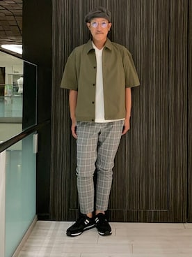 「ZDA（ゼットディーエー）のアイテム」を使った、Tsudakaさん（メンズ・176cm）の夏コーディネート
