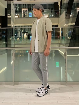 「ZDA（ゼットディーエー）のアイテム」を使った、Tsudakaさん（メンズ・176cm）の夏コーディネート