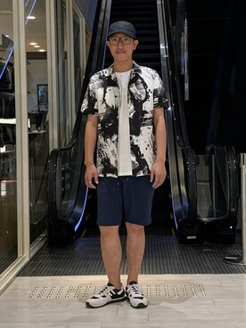 「ZDA（ゼットディーエー）のアイテム」を使った、Tsudakaさん（メンズ・176cm）の夏コーディネート