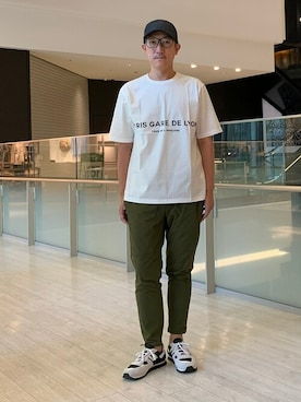 「ZDA（ゼットディーエー）のアイテム」を使った、Tsudakaさん（メンズ・176cm）の夏コーディネート