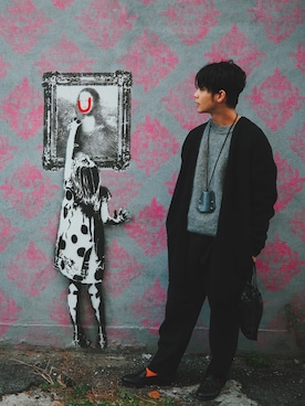 「CLANE（クラネ）のアイテム（トップス）」を使った、Koji Watanabeさん（メンズ・173cm）の冬コーディネート