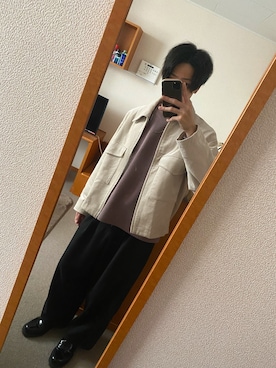 「WYM LIDNM（ウィム バイ リドム）のMILANO RIB HEAVY WEIGHT PO KNIT（ニット/セーター）」を使った、Shou.13さん（メンズ・176cm）の秋コーディネート