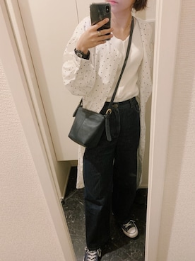 「レイヤードstyle」｜riccaさん（レディース・155cm）の冬コーディネート