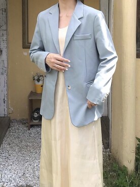「西裝外套」｜「アイテム（ワンピース/ドレス）」を使った、vanessa.chen🇹🇼 さん（レディース・163cm）の春コーディネート