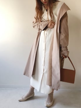 「Bou Jeloud」｜「アイテム（ジャケット/アウター）」を使った、maiflora25さん（レディース・162cm）の春コーディネート
