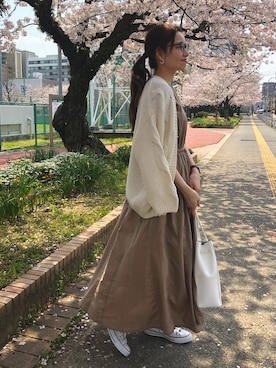 「Bou Jeloud」｜「アイテム（ワンピース/ドレス）」を使った、maiflora25さん（レディース・162cm）の春コーディネート