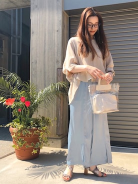 「Bou Jeloud」｜「アイテム（サンダル）」を使った、maiflora25さん（レディース・162cm）の春コーディネート