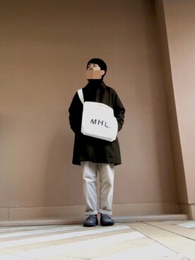 「アイテム（ステンカラーコート）」を使った、Yさん（メンズ・165cm・20代）の秋コーディネート