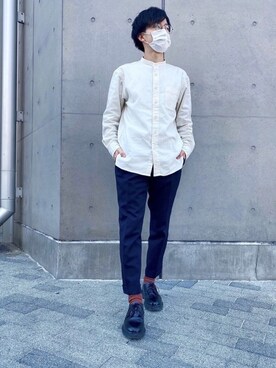 okamoさんの「スタンドカラーシャツ（長袖）＋E」を使ったコーディネート