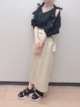 りーちゃんさん（レディース・149cm）の春コーディネート