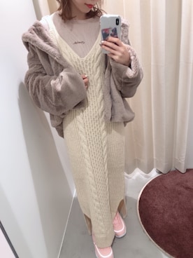 りーちゃんさん（レディース・149cm）の冬コーディネート